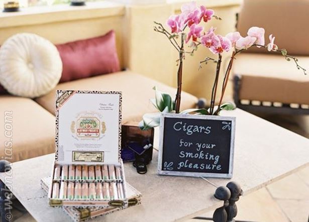 ¿Un cigar corner en la boda?