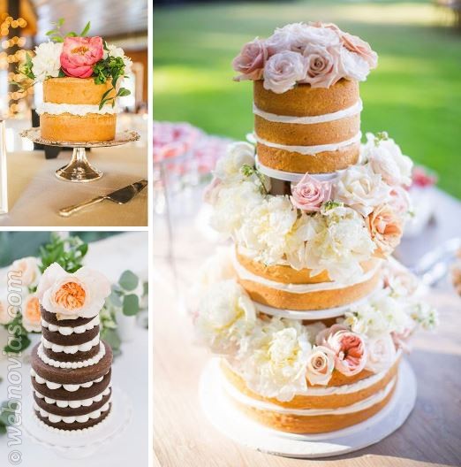 Naked cakes pasteles de boda a la última