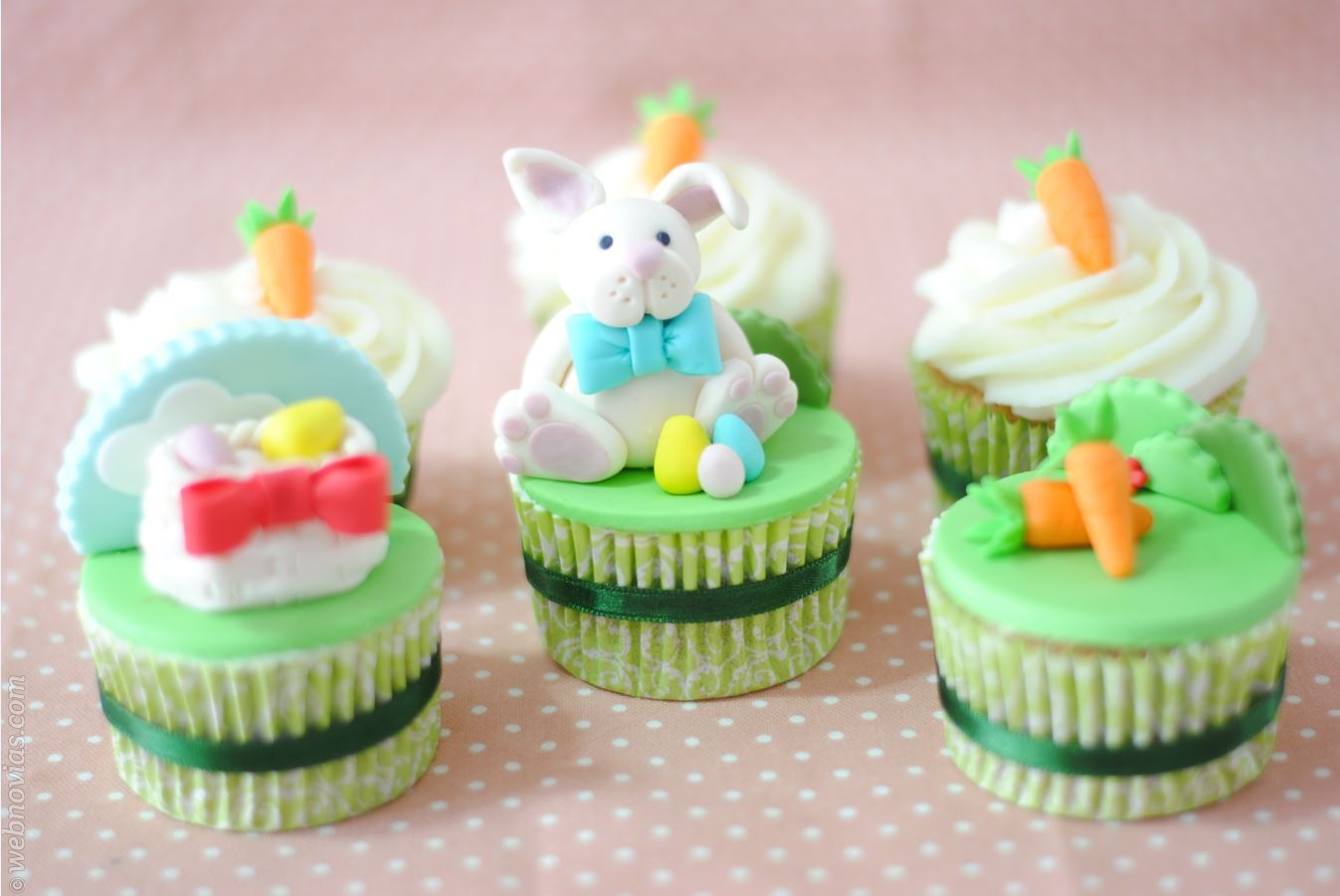 Receta cupcakes de zanahoria para Pascua
