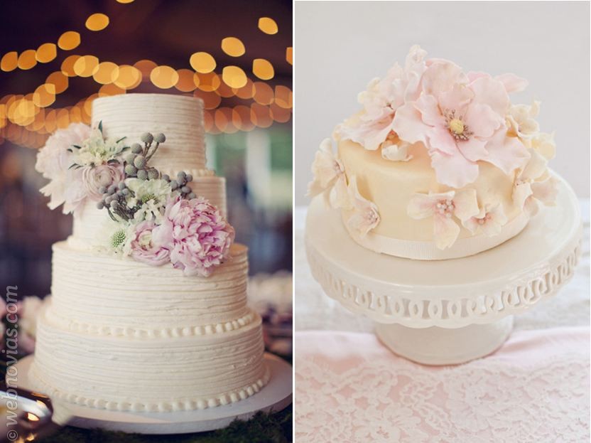 El pastel de boda más romántico