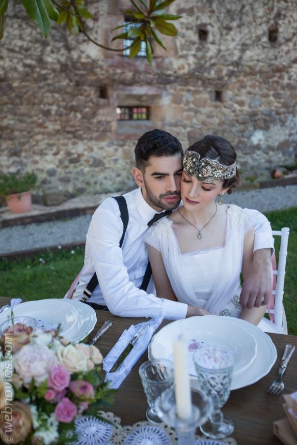Una romántica boda con estilo vintage 