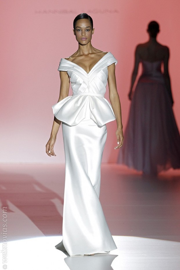 Vestidos minimalistas BCN Bridal Week 2014