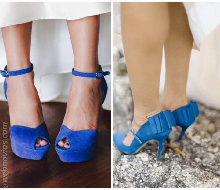 Zapatos de novia el algo azul