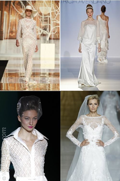 Consejos de moda: Vestidos de novia con transparencias